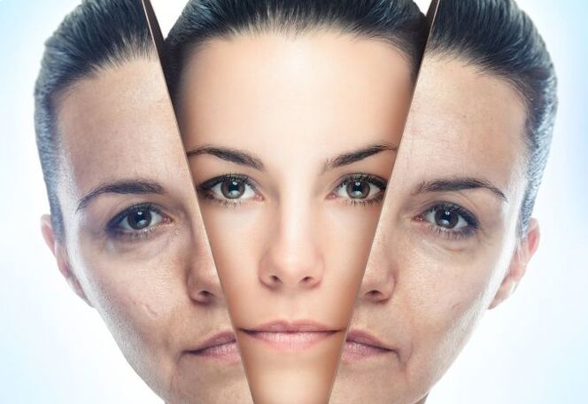 Proces eliminace pokožky obličeje před změnami souvisejícími s věkem